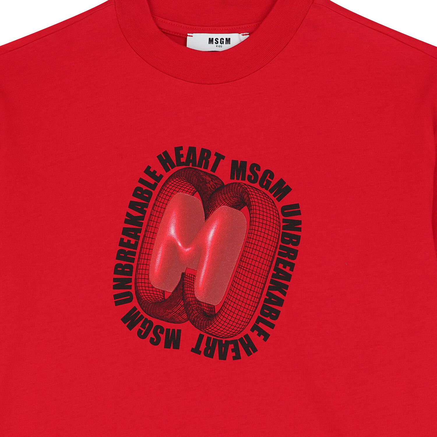 Girls Red Logo T-Shirt, 1, hi-res