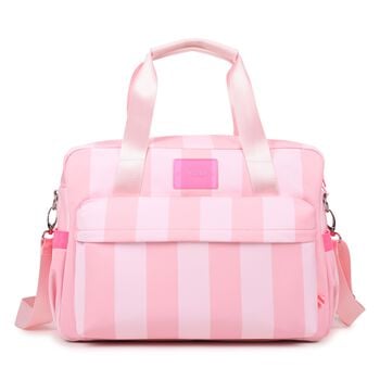 Baby Girls Pink Striped Changing Bag