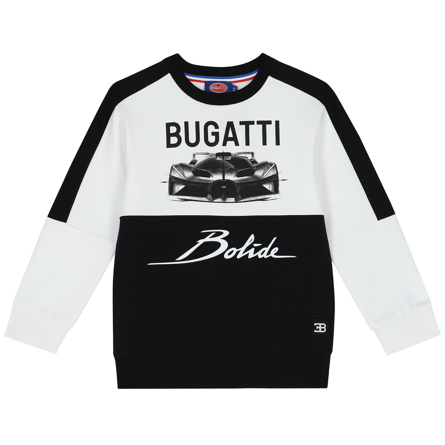 Boys White & Black Logo Sweatshirt, 1, hi-res image number null