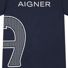 Boys Navy Blue Logo T-Shirt, 2, hi-res