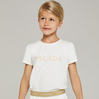 Girls Ivory Logo T-Shirt