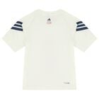 Boys Ivory & Navy Blue Marvel Shorts Set, 1, hi-res