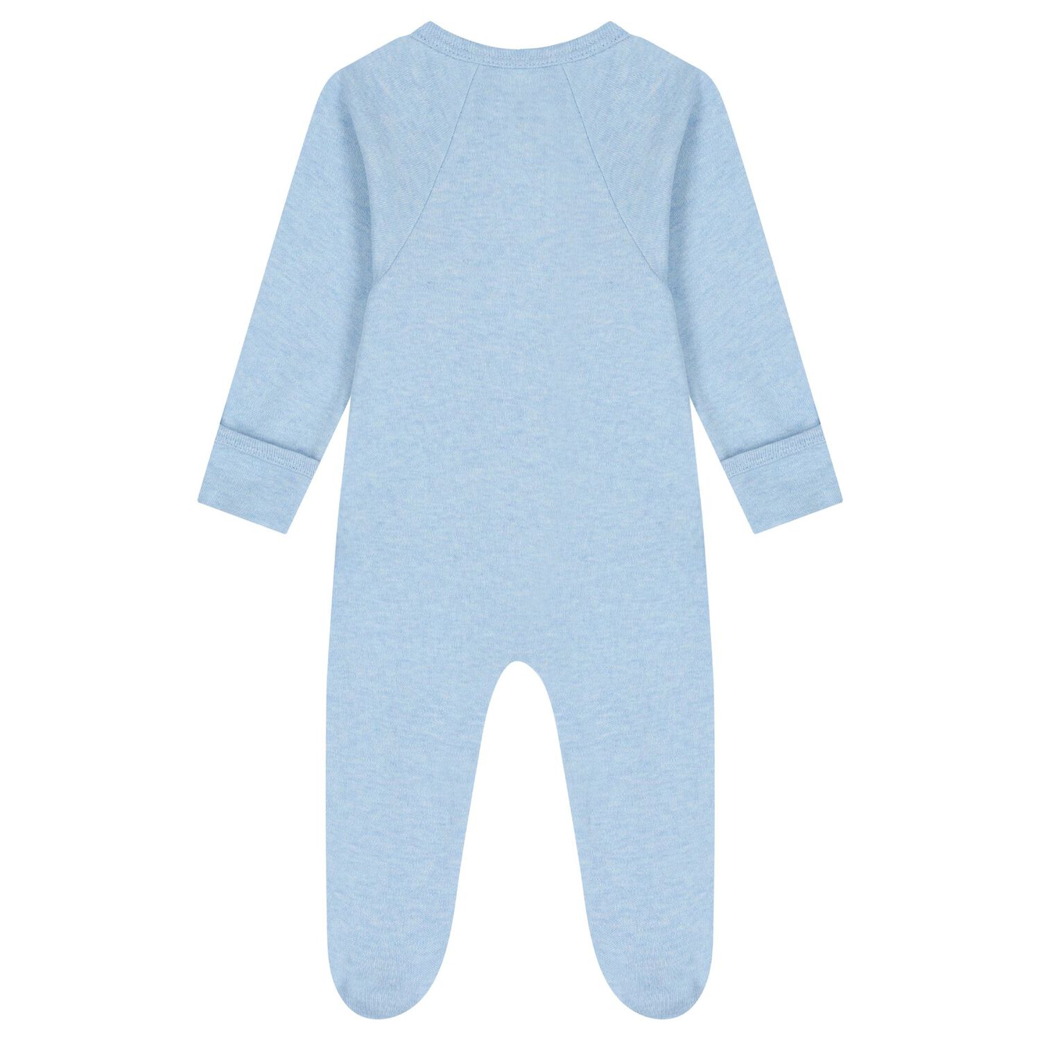 Baby Boys White & Blue Babygrows ( 4 Pack ), 1, hi-res image number null