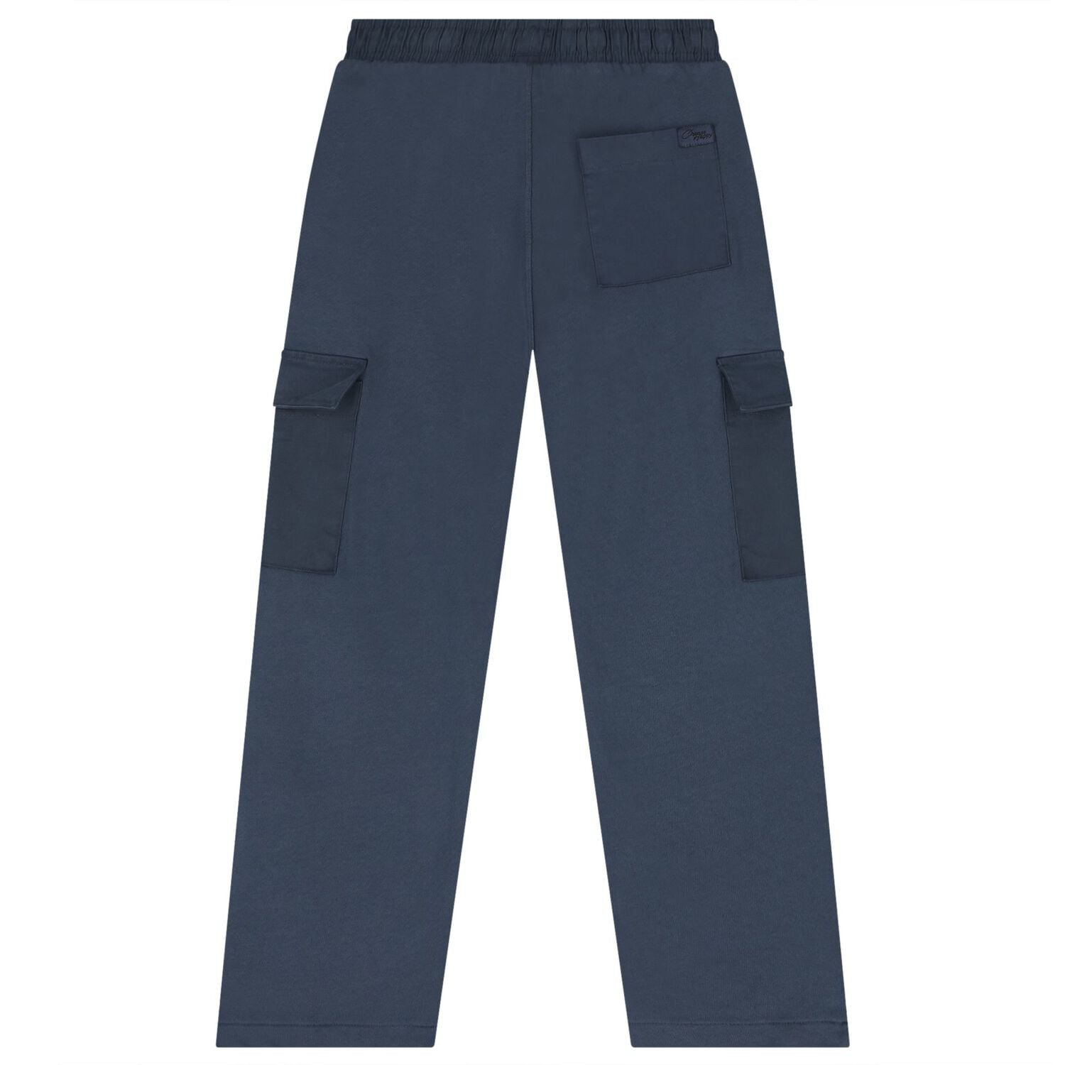 Boys Navy Blue Cargo Trousers, 1, hi-res