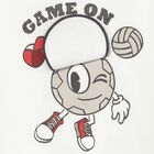 Younger Boys Ivory Volley Ball T-Shirt, 1, hi-res