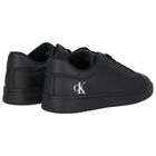 Black Logo Trainers, 1, hi-res