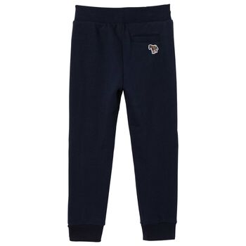 Boys Navy Logo Jogger