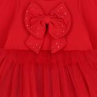 Girls Red Tulle Dress Set, 1, hi-res