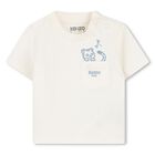 Baby Boys Ivory & Navy Blue Dungaree Set, 1, hi-res