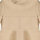 Girls Beige Mikado Dress, 1, hi-res