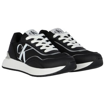 Black & White Logo Trainers