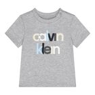 Baby Boys Grey Logo T-Shirt , 1, hi-res