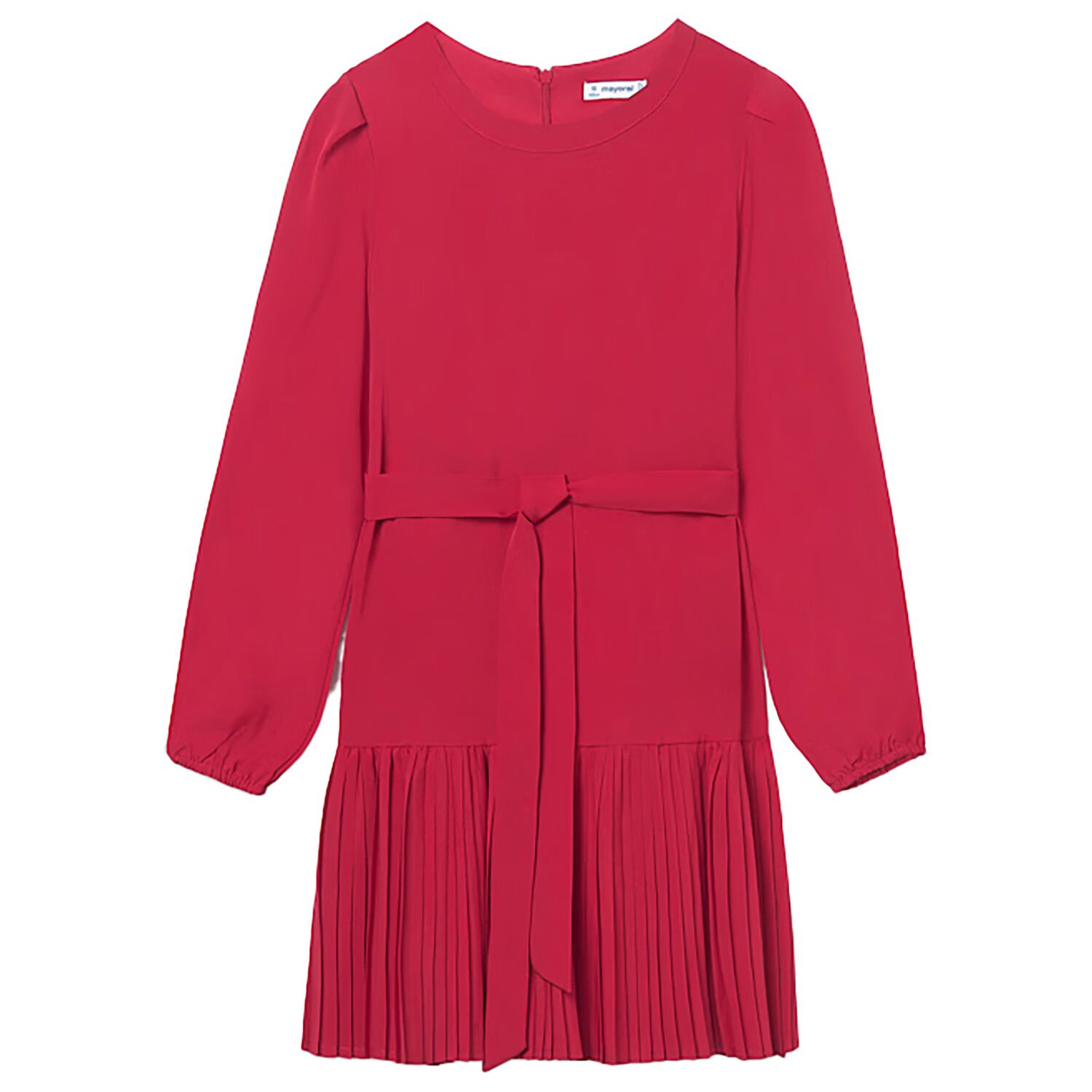 Girls Red Pleated Dress, 1, hi-res image number null