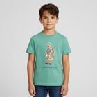 Boys Green Polo Bear Crew Neck T-Shirt, 1, hi-res