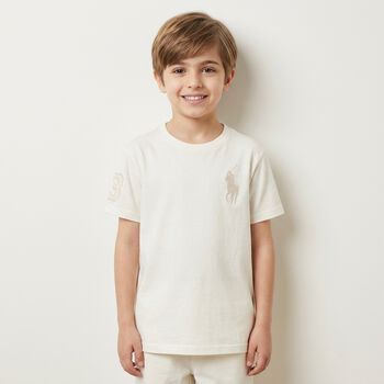 Boys Ivory Logo T-Shirt