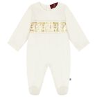 Ivory Logo Babygrow, 1, hi-res