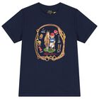 Boys Navy Blue Polo Bear T-Shirt, 1, hi-res