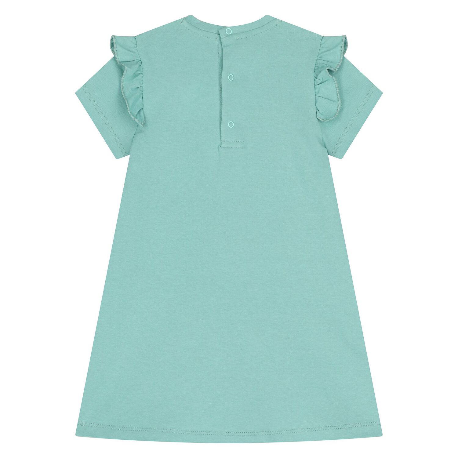 Younger Girls Green Bag Logo Dress, 2, hi-res