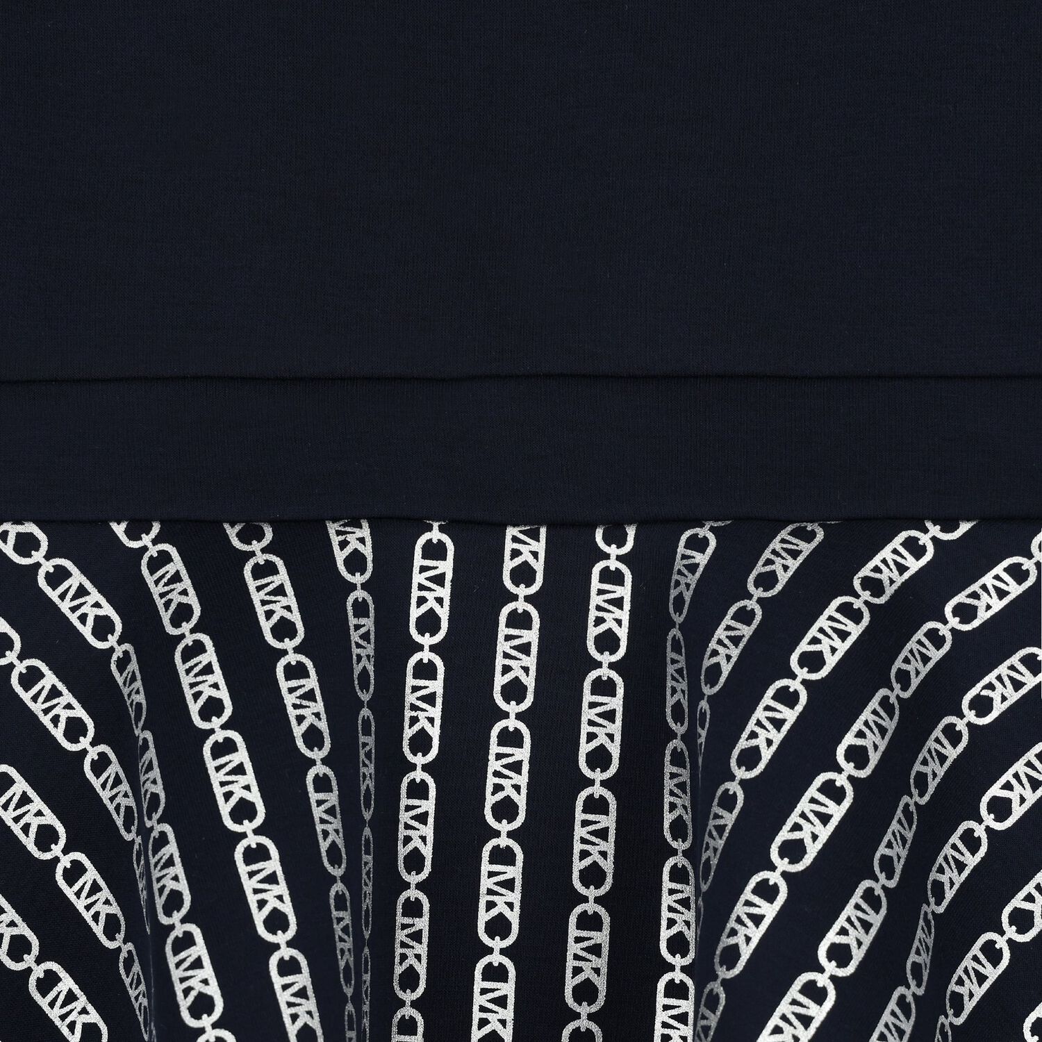 فستان بنات بالشعار باللون الكحلي , 1, hi-res