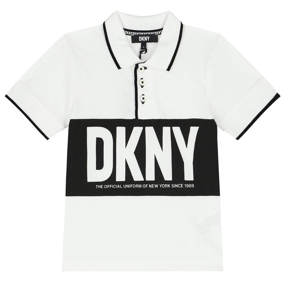 dkny black polo shirt