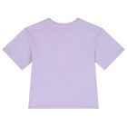 Girls Lilac Logo T-Shirt, 2, hi-res
