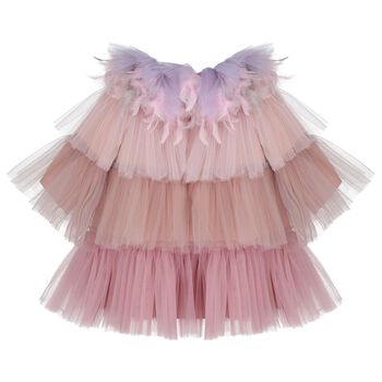 Girls Pink & Purple Tiered Tulle Dress, 1 Girls Pink & Purple Tiered Tulle Dress