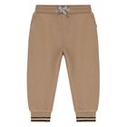 Younger Boys Beige Joggers, 2, hi-res