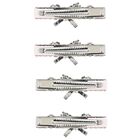 Girls Pink Embellished Bow Hair Clips ( 4 Pack ), 1, hi-res