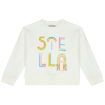 Girls Ivory Logo Sweatshirt