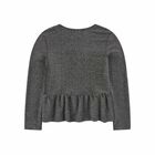 تشيرت باللون الفضي اللامع للبنات, 1, hi-res