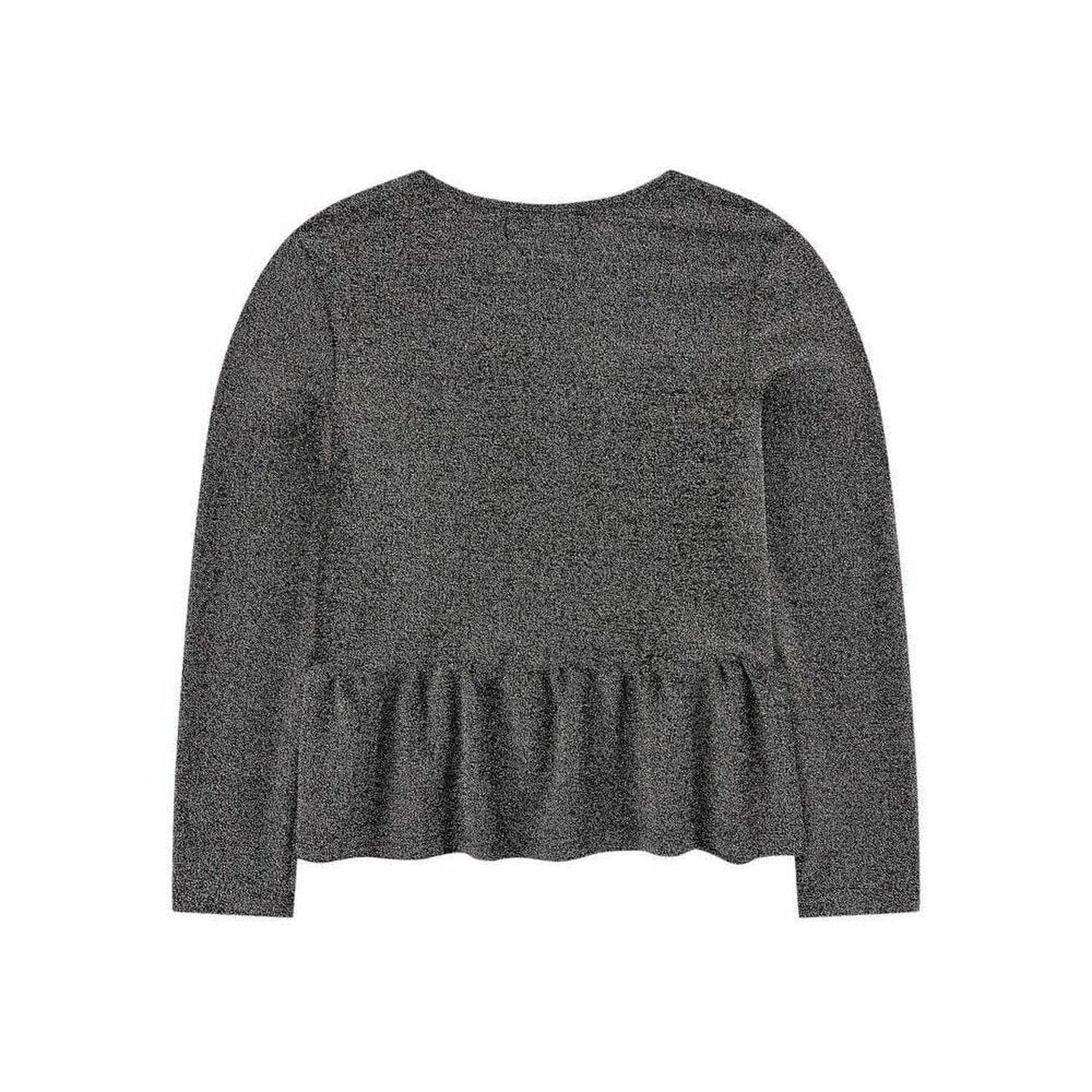 تشيرت باللون الفضي اللامع للبنات, 1, hi-res image number null