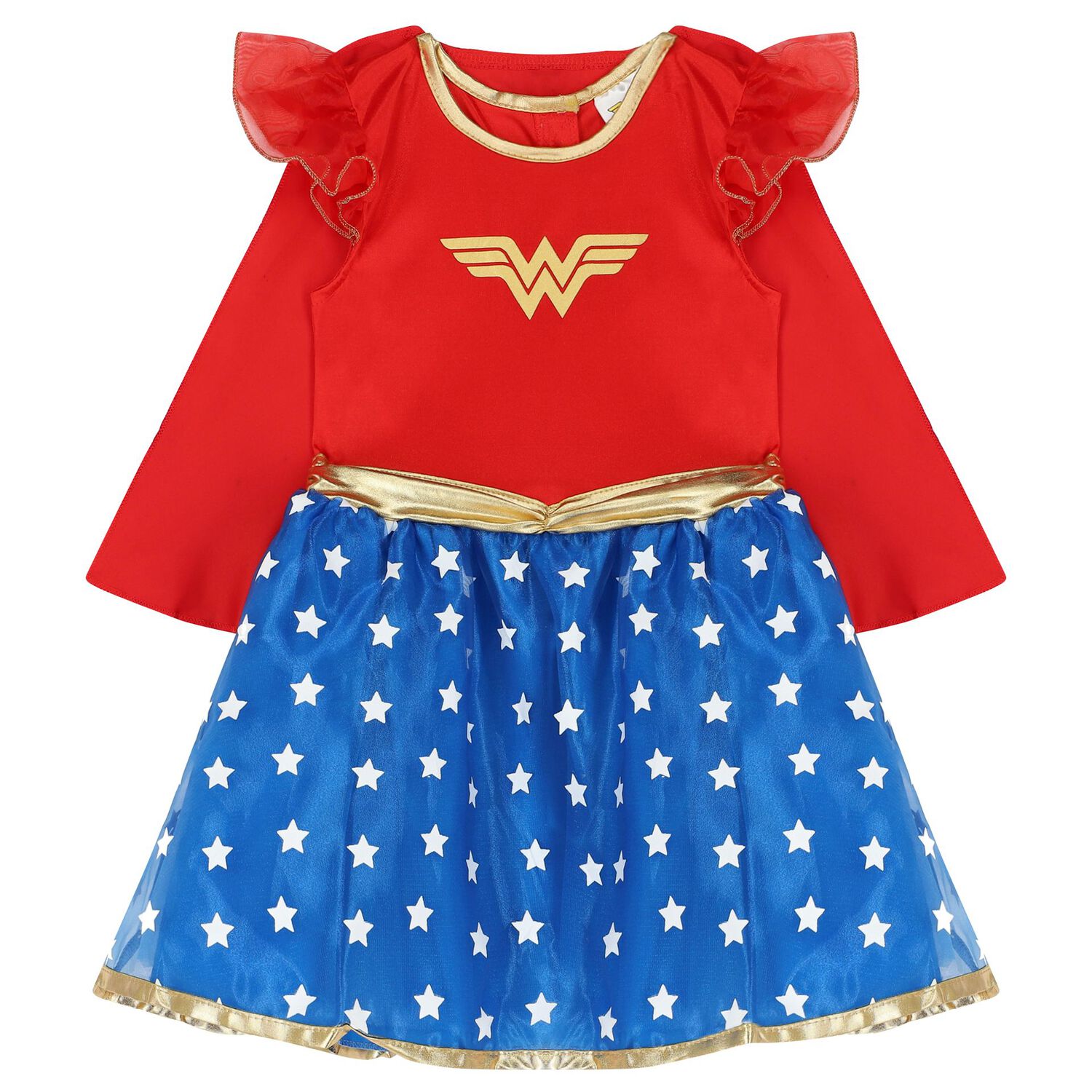 Girls Red & Blue Wonder Woman Costume, 1, hi-res image number null