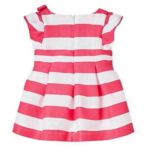 Younger Girls Pink & White Striped Dress