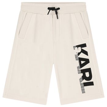 Boys Ivory Logo Shorts
