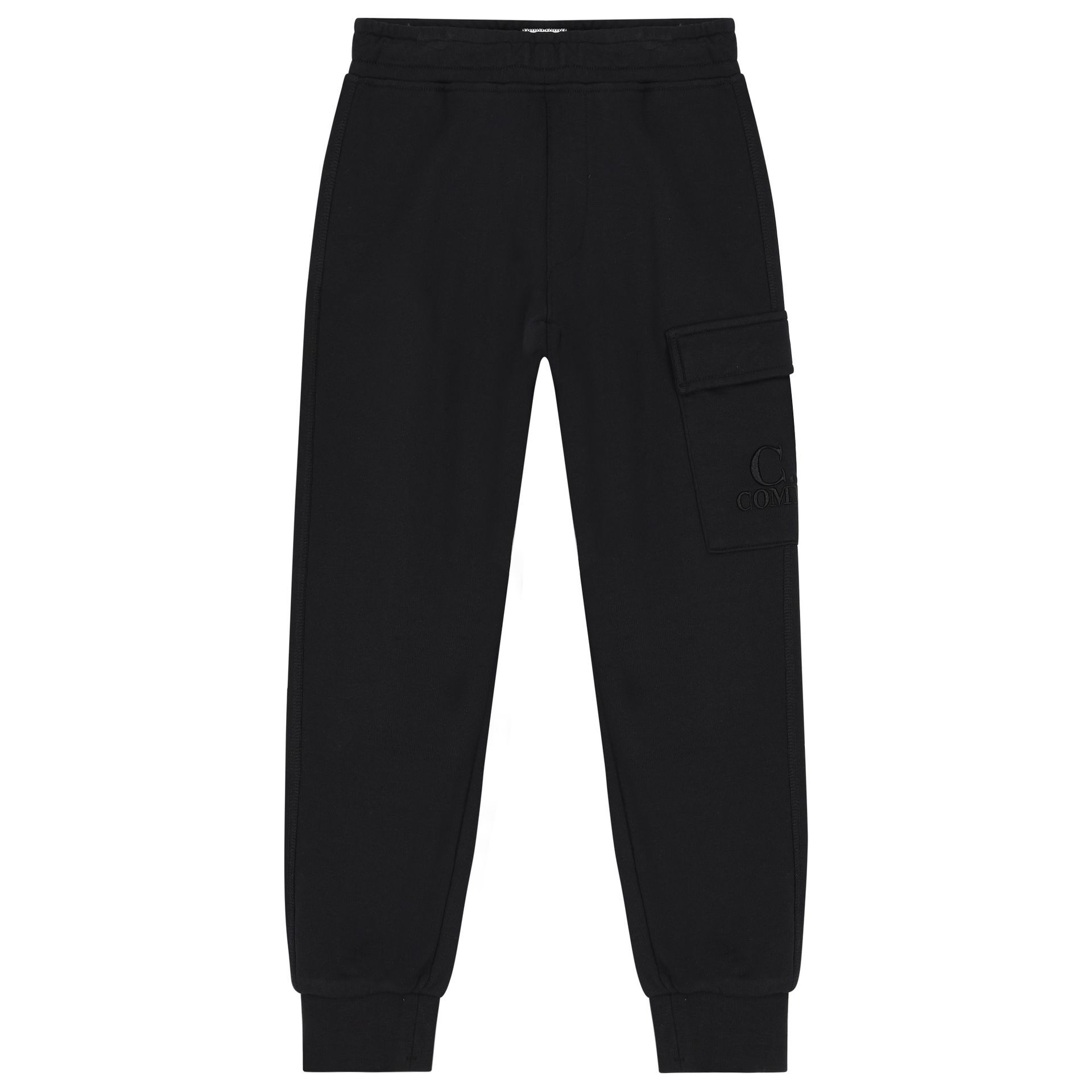 C.p Company Boys Black Logo Tracksuit