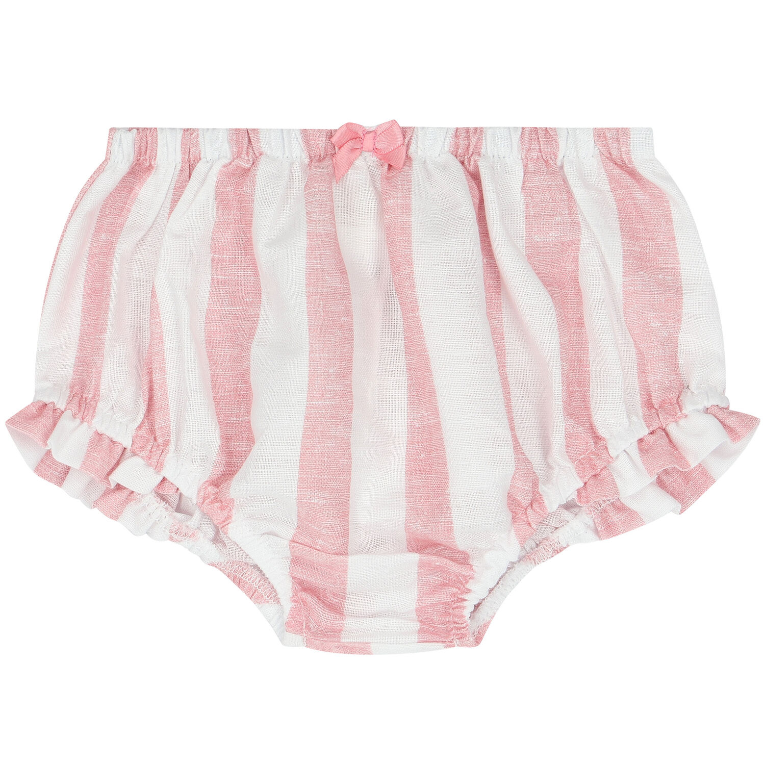 Baby Girls Pink & White Striped Dress Set, 1, hi-res