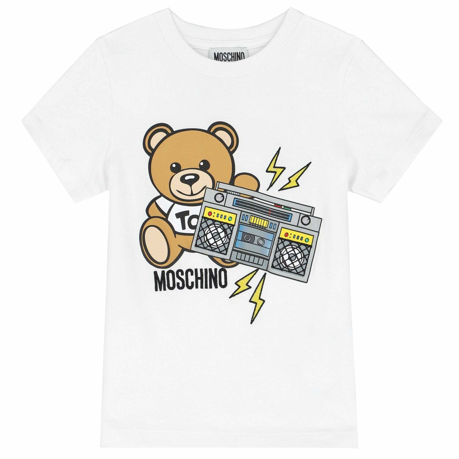 White Teddy Logo T-Shirt, 1, hi-res image number null