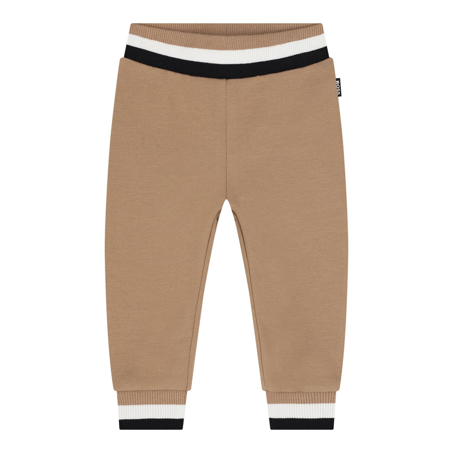 Baby Boys Beige & White Logo Tracksuit Gift Set, 1, hi-res