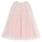 Girls Pink Sequin & Tulle Cape Dress , 1, hi-res