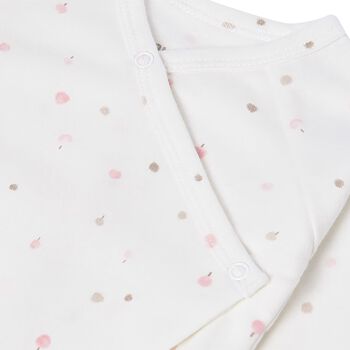 Baby Girls Ivory & Pink Babygrow Gift Set