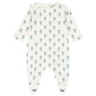 طقم ملابس أطفال بشعار الدب تيدي باللون العاجي, 2, hi-res