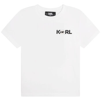 Boys White Karl Logo T-Shirt