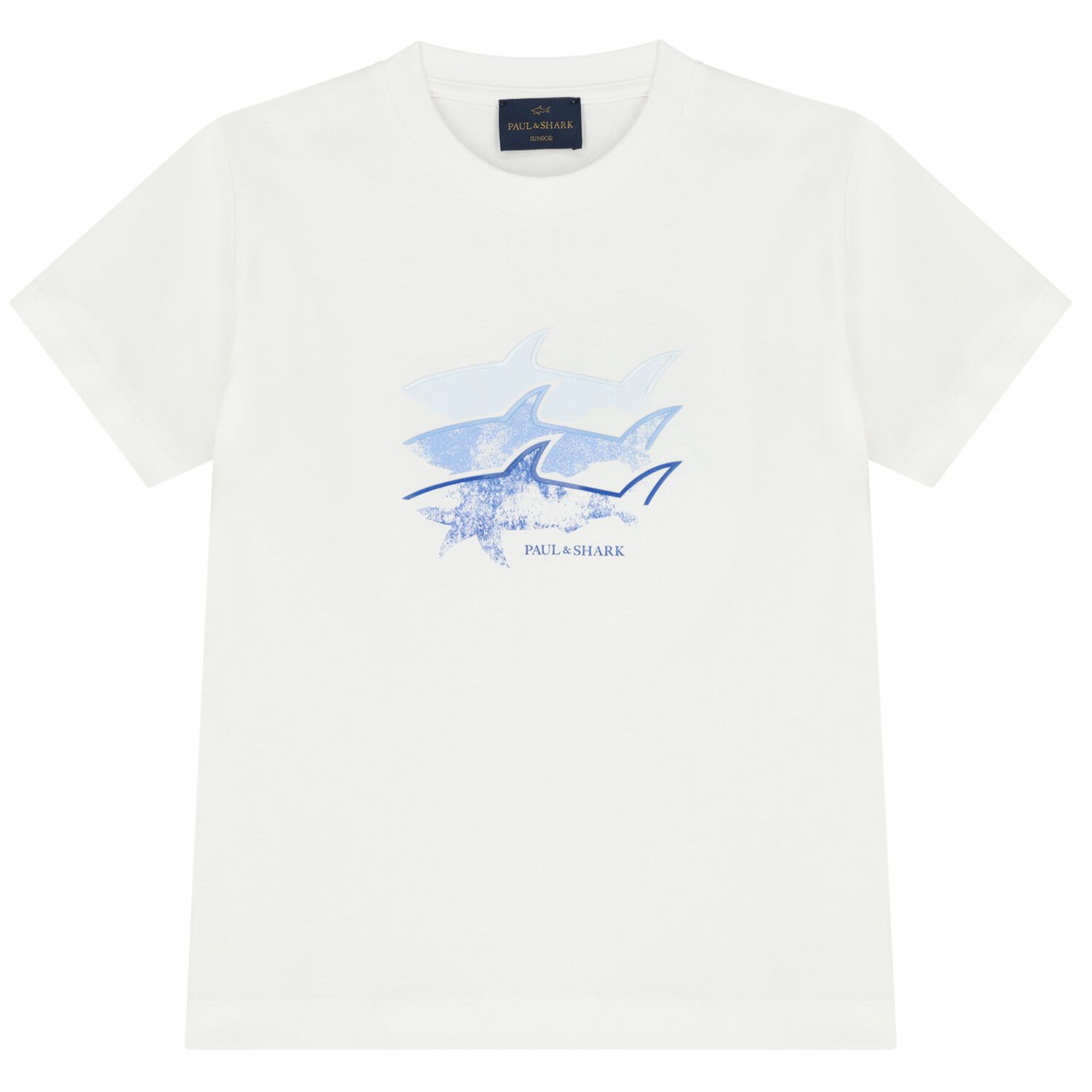 Boys White Logo T-Shirt, 1, hi-res