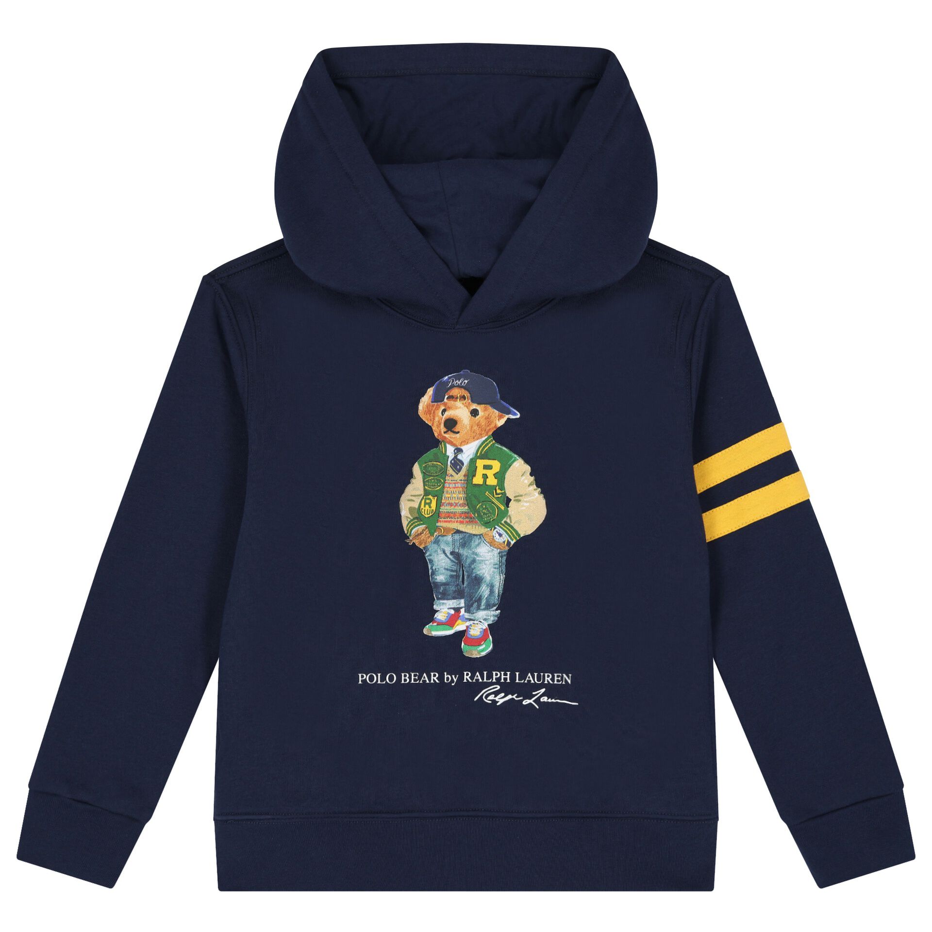 Ralph Lauren Boys Navy Blue Polo Bear Sweatshirt Junior Couture USA