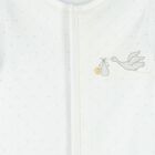 Baby White Polka Dot Babygrow, 3, hi-res