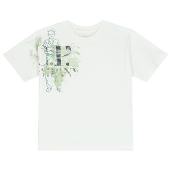 Boys Ivory Logo T-Shirt