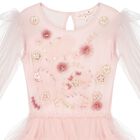 Girls Pink Embellished Tulle Dress, 1, hi-res