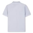 Boys Mini Me Blue Logo Polo Shirt, 1, hi-res