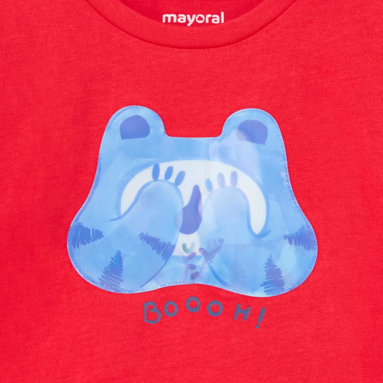 Younger Boys Red Monster T-Shirt, 1, hi-res image number null