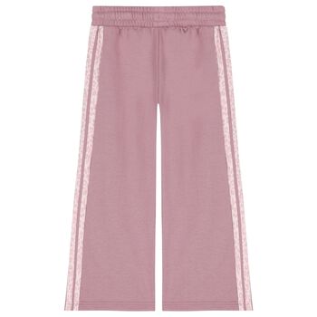 Girls Pink Logo Trousers